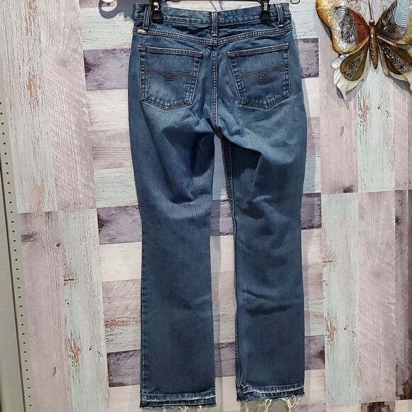 Trashed Distressed "Dream Big" Cruel Girl Slim 9R Denim Jeans Holes OOAK - Picture 7 of 11